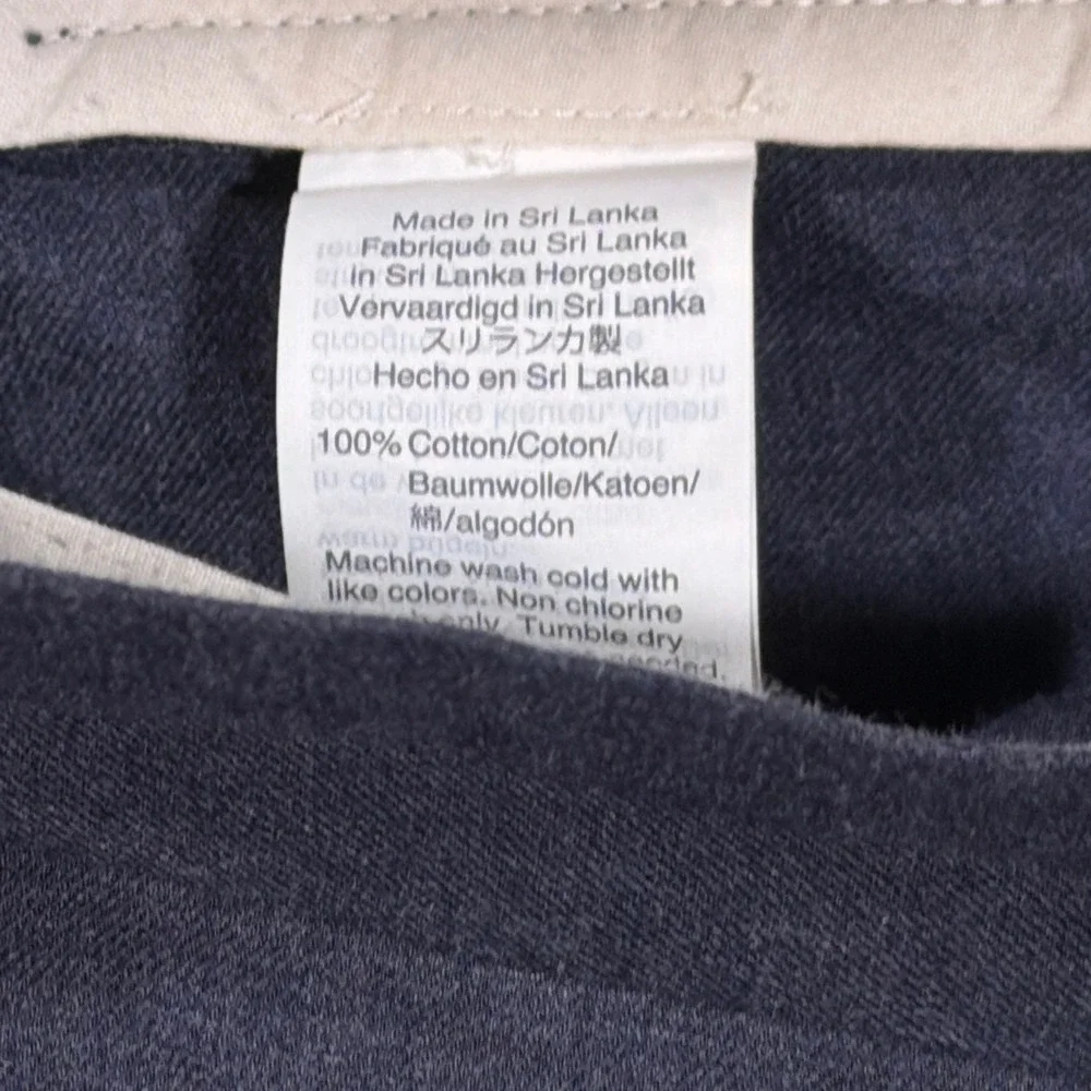 J.Crew Thompson Pants Men 32x30 Blue Tapered Cotton Chino Dress Slacks Casual